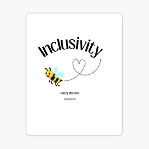 Buzzy the Inclusivity Bee Sticker